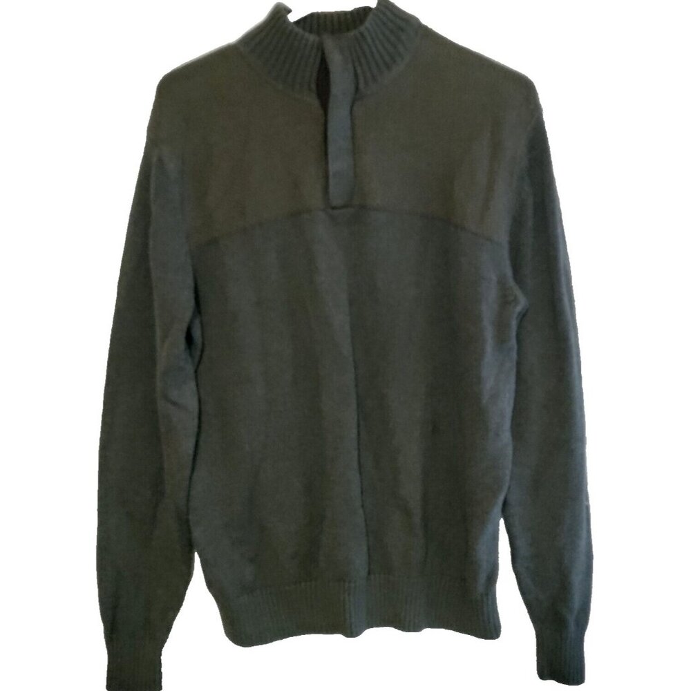 Roundtree Yorke sweater Mens Medium 1/4 Snap Pullover
